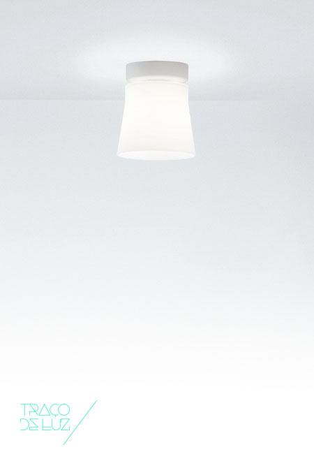 Finland C3G branco, candeeiro de teto/plafond da marca Prandina, na Traço de Luz iluminação, Portugal