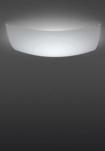 Quadra Ice branco, aplique de parede ou candeeiro de teto da marca Vibia, na Traço de Luz iluminação, Portugal